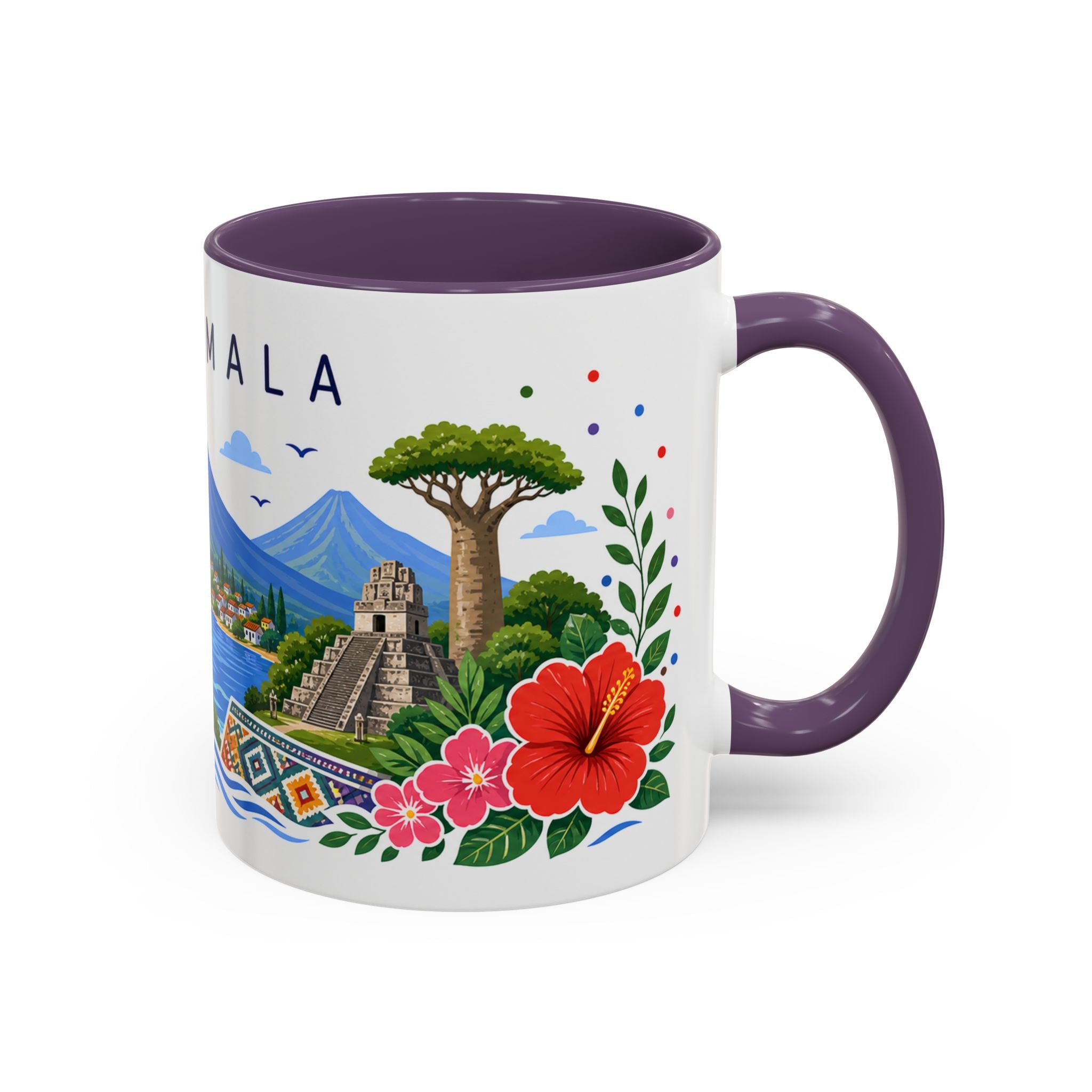 Guatemala Coffee Mug | Travel Souvenir Accent Mug | Place Gift Ceramic Cup 11oz 15oz