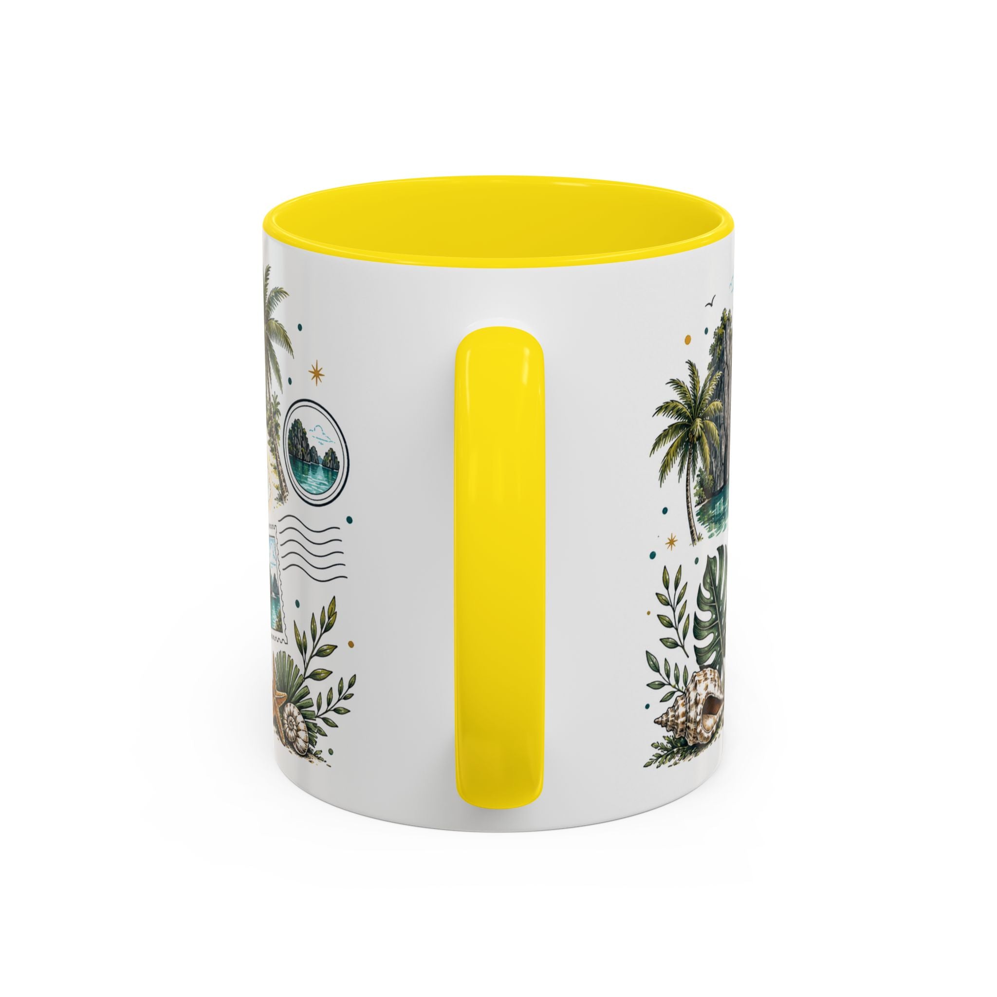 Palawan Coffee Mug | Travel Destination Souvenir Gift | Accent Color Ceramic 11oz 15oz