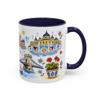 Budapest Travel Mug | European City Souvenir Accent Coffee Mug | 11oz 15oz Ceramic Cup