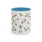Virginia American Dogwood Mug, State Flower Floral Coffee Cup, 11oz Botanical Gift