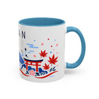 Japan Coffee Mug | Travel Souvenir Accent Mug | Country Gift Ceramic Cup 11oz 15oz