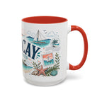 Boracay Coffee Mug | Travel Destination Souvenir Gift | Accent Color Ceramic 11oz 15oz