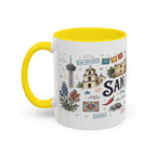 San Antonio Coffee Mug | Texas Souvenir City Gift | Accent Color Ceramic 11oz 15oz