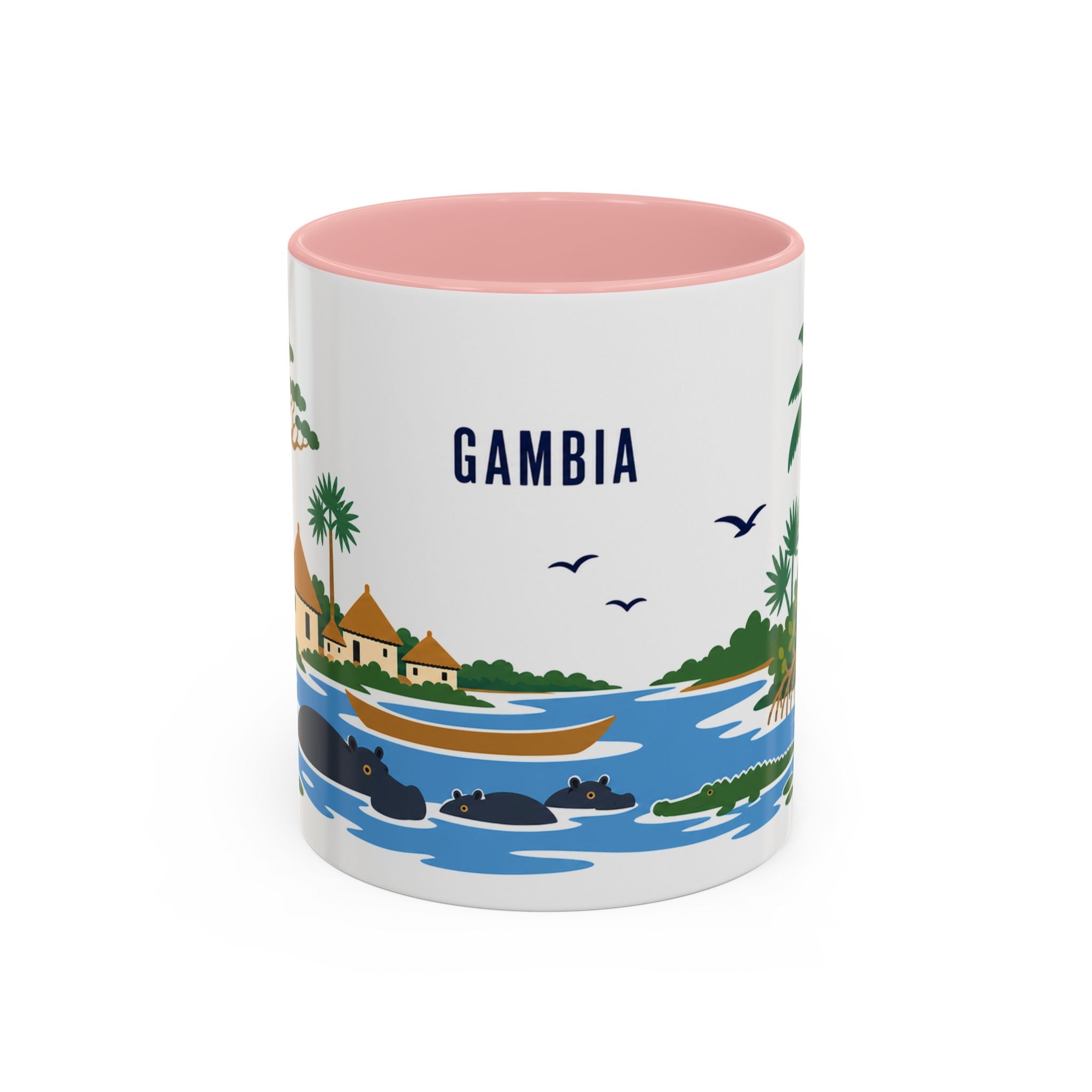 Gambia Coffee Mug | Travel Souvenir Accent Mug | Country Gift Ceramic Cup 11oz 15oz