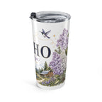 Idaho State Flower 20oz Tumbler | Syringa Botanical State Flower Gift | Insulated Stainless Steel Travel Cup