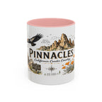 Pinnacles National Park Coffee Mug | California Rock Climbing Condor Gift | Accent Color Ceramic 11oz 15oz