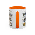 Grand Teton Coffee Mug | National Park Hiking Wyoming Gift | Accent Color Ceramic 11oz 15oz