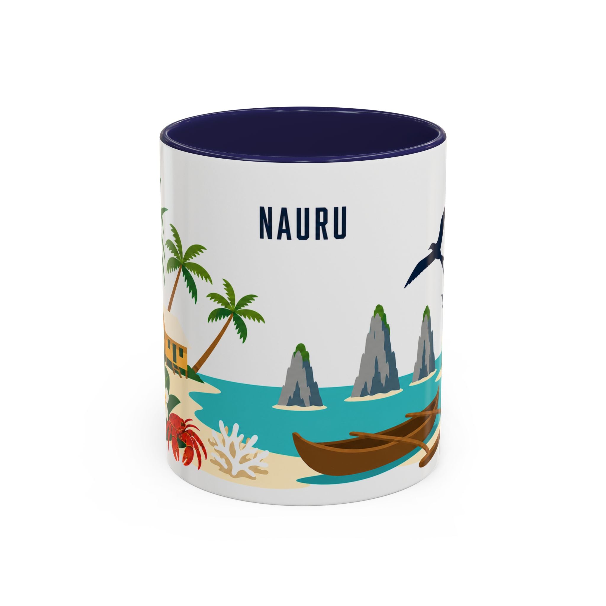 Nauru Coffee Mug | Travel Souvenir Accent Mug | Country Gift Ceramic Cup 11oz 15oz