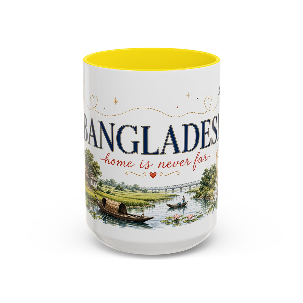 Bangladesh Home Country Mug | Moving Away Gift | Long Distance Friendship | 11 oz 15 oz Accent Mug