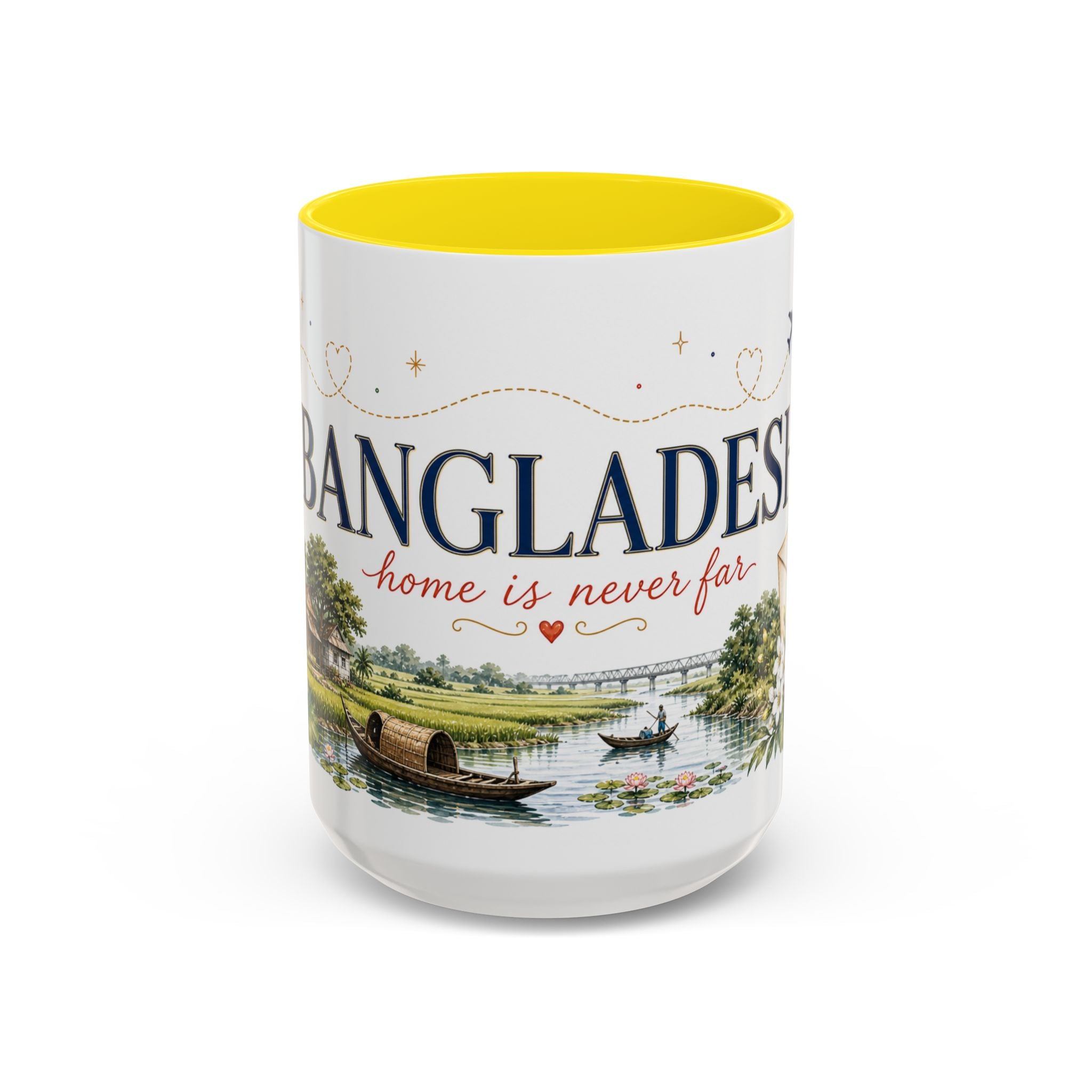 Bangladesh Home Country Mug | Moving Away Gift | Long Distance Friendship | 11 oz 15 oz Accent Mug