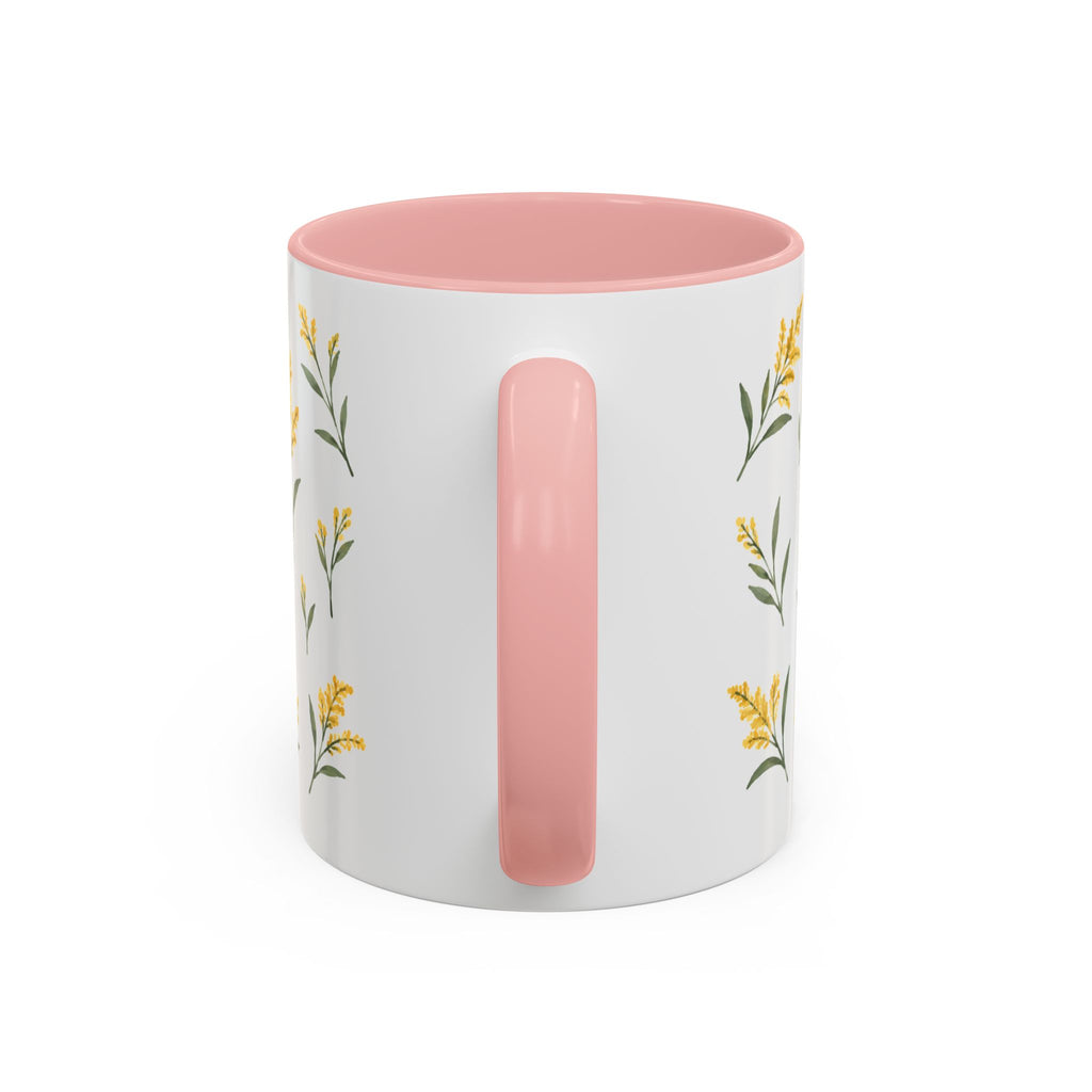 Nebraska Goldenrod Mug, State Flower Floral Coffee Cup, 11oz Botanical Gift