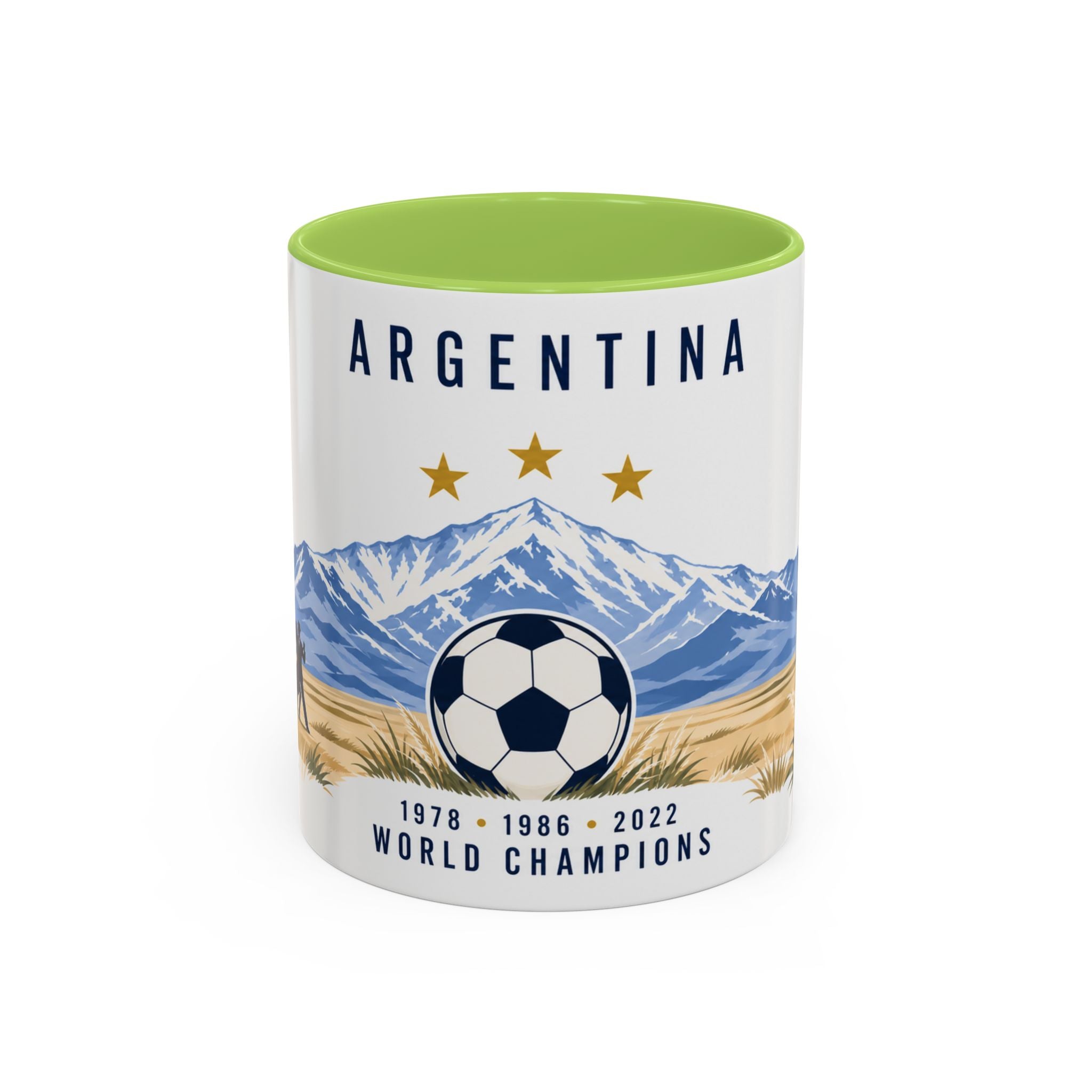 Argentina World Champions Mug | Three Time Soccer Champion Gift | Argentine Football Fan Cup | 1978–2022 | 11oz 15oz