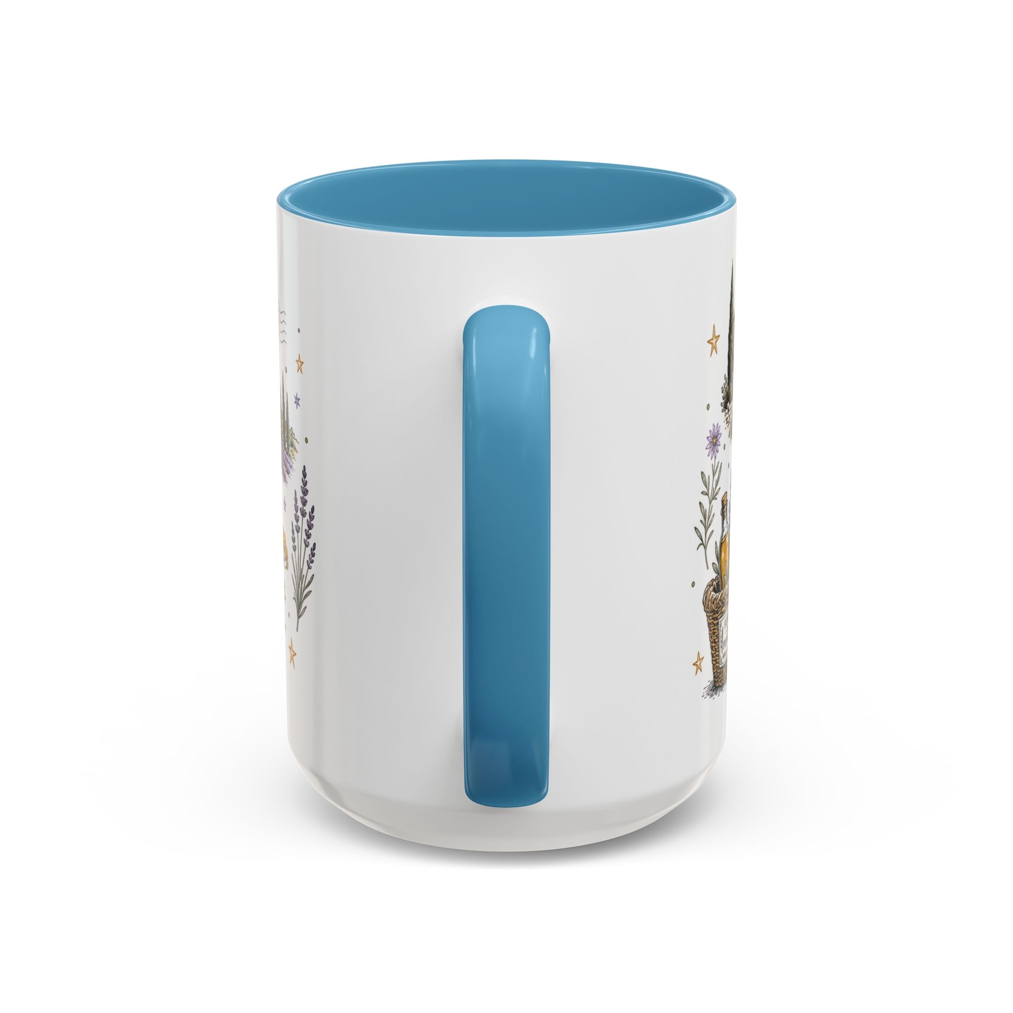 Provence Coffee Mug | Travel Destination Souvenir Gift | Accent Color Ceramic 11oz 15oz