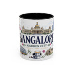 Bangalore Coffee Mug | India Souvenir Travel Gift | Accent Color Ceramic 11oz 15oz