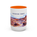 Petrified Forest National Park Coffee Mug | Solid Color Block Park Souvenir | 11oz 15oz Accent Mug