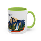 Yosemite Coffee Mug | Travel Destination Souvenir Gift | Accent Color Ceramic 11oz 15oz