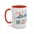 Casablanca Coffee Mug | Postage Stamp Collage Mug | Travel Souvenir Accent Cup 11oz 15oz