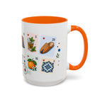 Fez Coffee Mug | Postage Stamp Collage Mug | Travel Souvenir Accent Cup 11oz 15oz