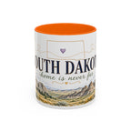South Dakota State Map Mug | Botanical Accents, Homesick Gift (11oz or 15oz)