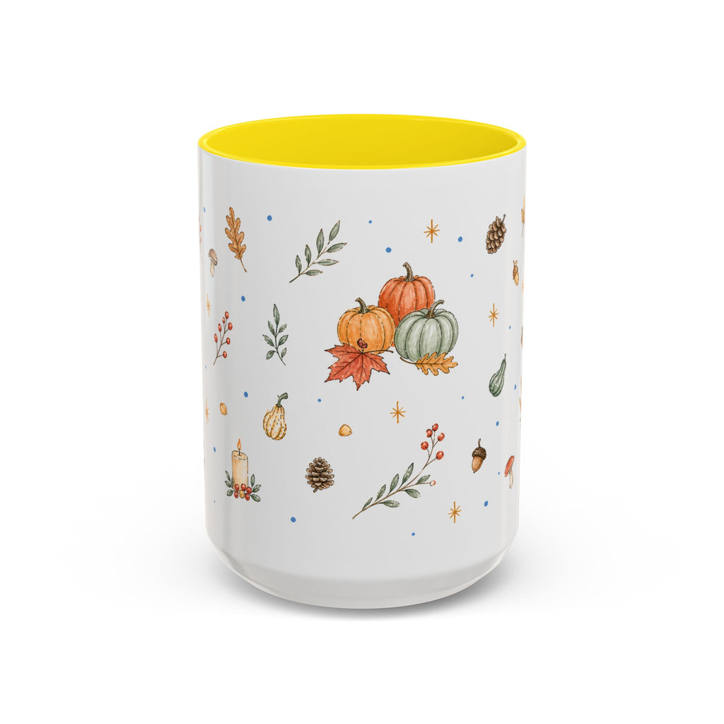 Thanksgiving Turkey Mug | Friendly Woodland Watercolor Gift | Autumn Accent Cup 11oz 15oz