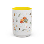 Thanksgiving Turkey Mug | Friendly Woodland Watercolor Gift | Autumn Accent Cup 11oz 15oz