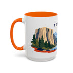Yosemite Coffee Mug | Travel Destination Souvenir Gift | Accent Color Ceramic 11oz 15oz