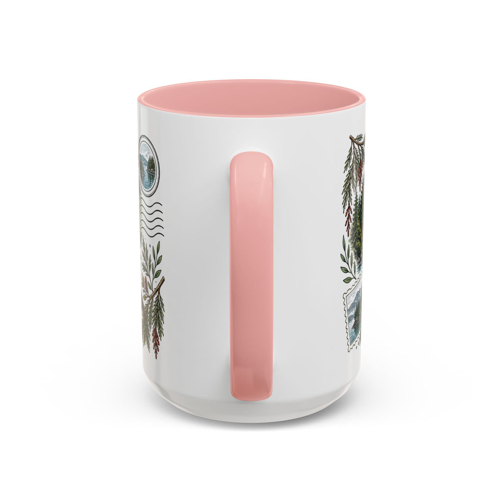 Queen Charlotte Sound Coffee Mug | Travel Destination Souvenir Gift | Accent Color Ceramic 11oz 15oz