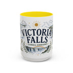 Victoria Falls Coffee Mug | Travel Destination Souvenir Gift | Accent Color Ceramic 11oz 15oz