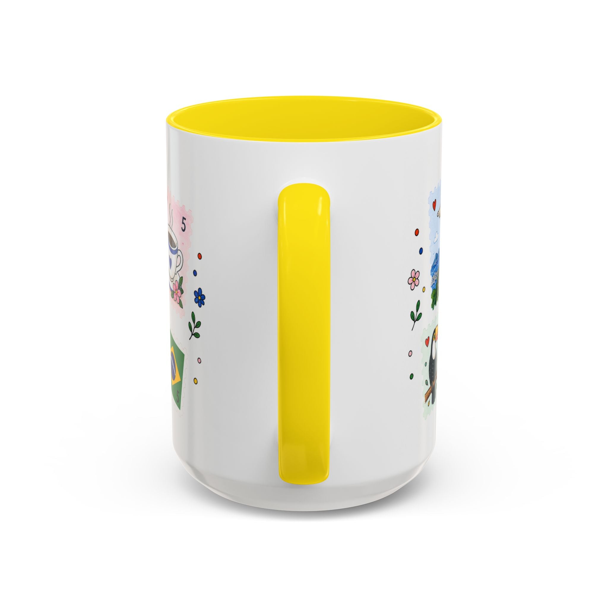 Rio de Janeiro Coffee Mug | Postage Stamp Collage Mug | Travel Souvenir Accent Cup 11oz 15oz