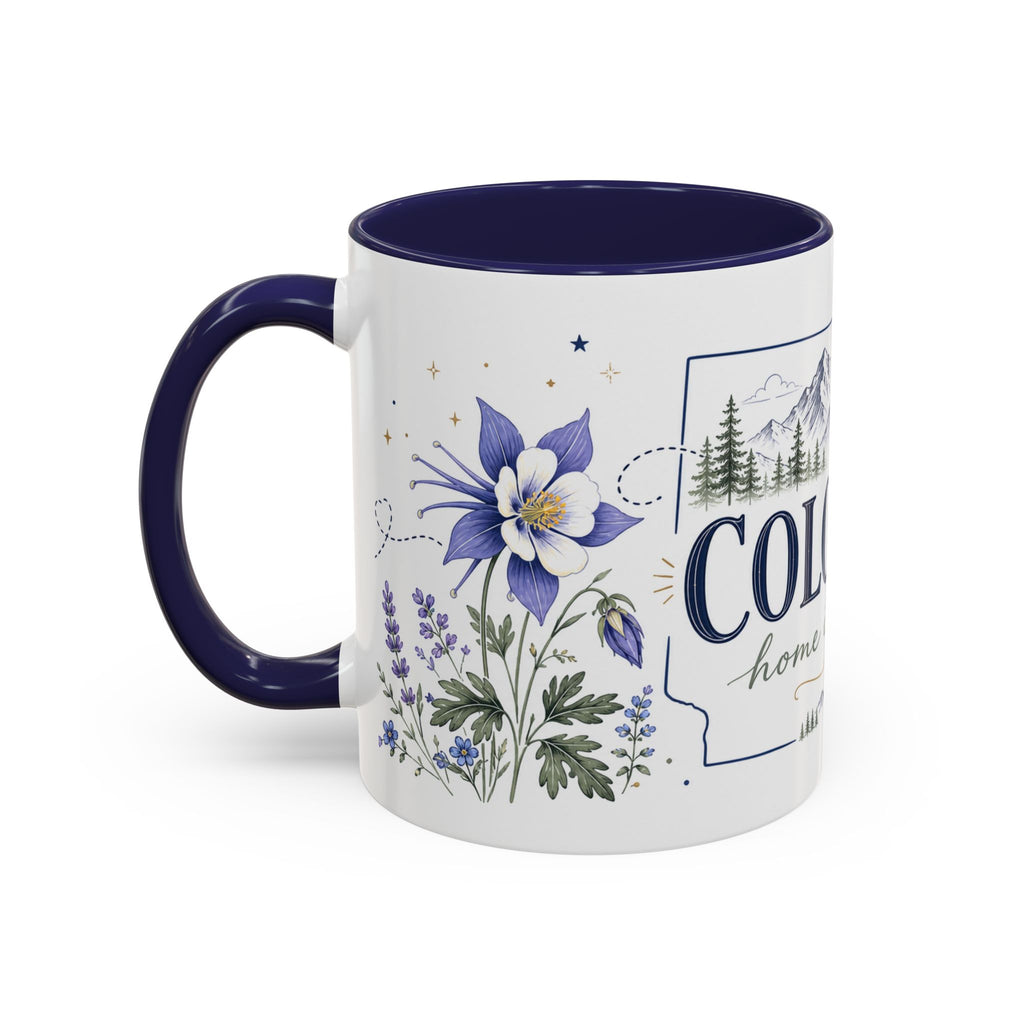 Colorado State Mug | Rocky Mountain Botanical Design | Moving Away Gift