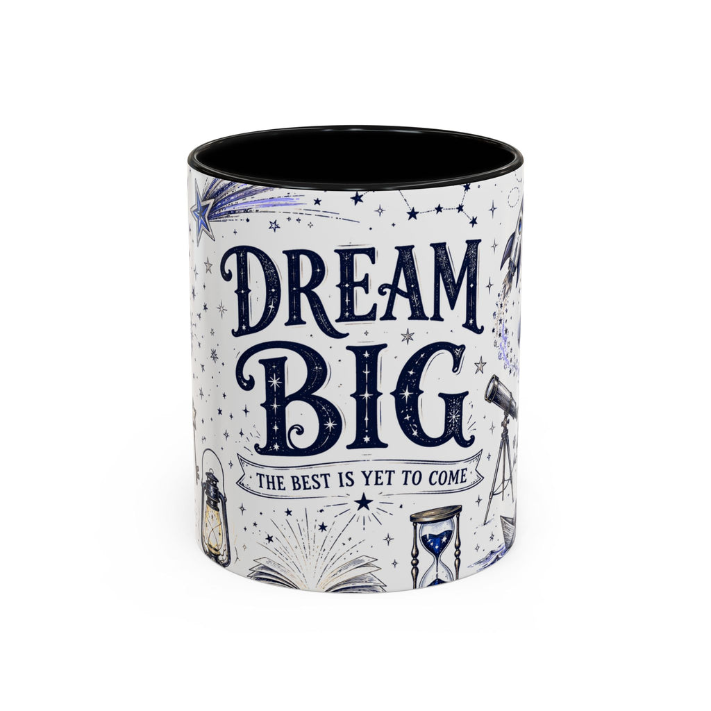 Dream Big Coffee Mug | Class of 2026 Graduation Gift | Accent Color Ceramic 11oz 15oz