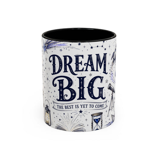 Dream Big Coffee Mug | Class of 2026 Graduation Gift | Accent Color Ceramic 11oz 15oz