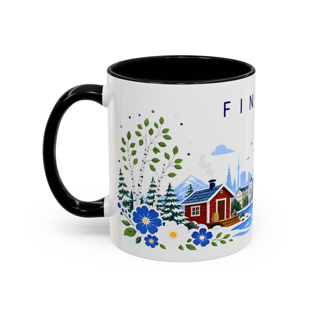 Finland Coffee Mug | Travel Souvenir Accent Mug | Place Gift Ceramic Cup 11oz 15oz