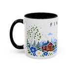 Finland Coffee Mug | Travel Souvenir Accent Mug | Place Gift Ceramic Cup 11oz 15oz