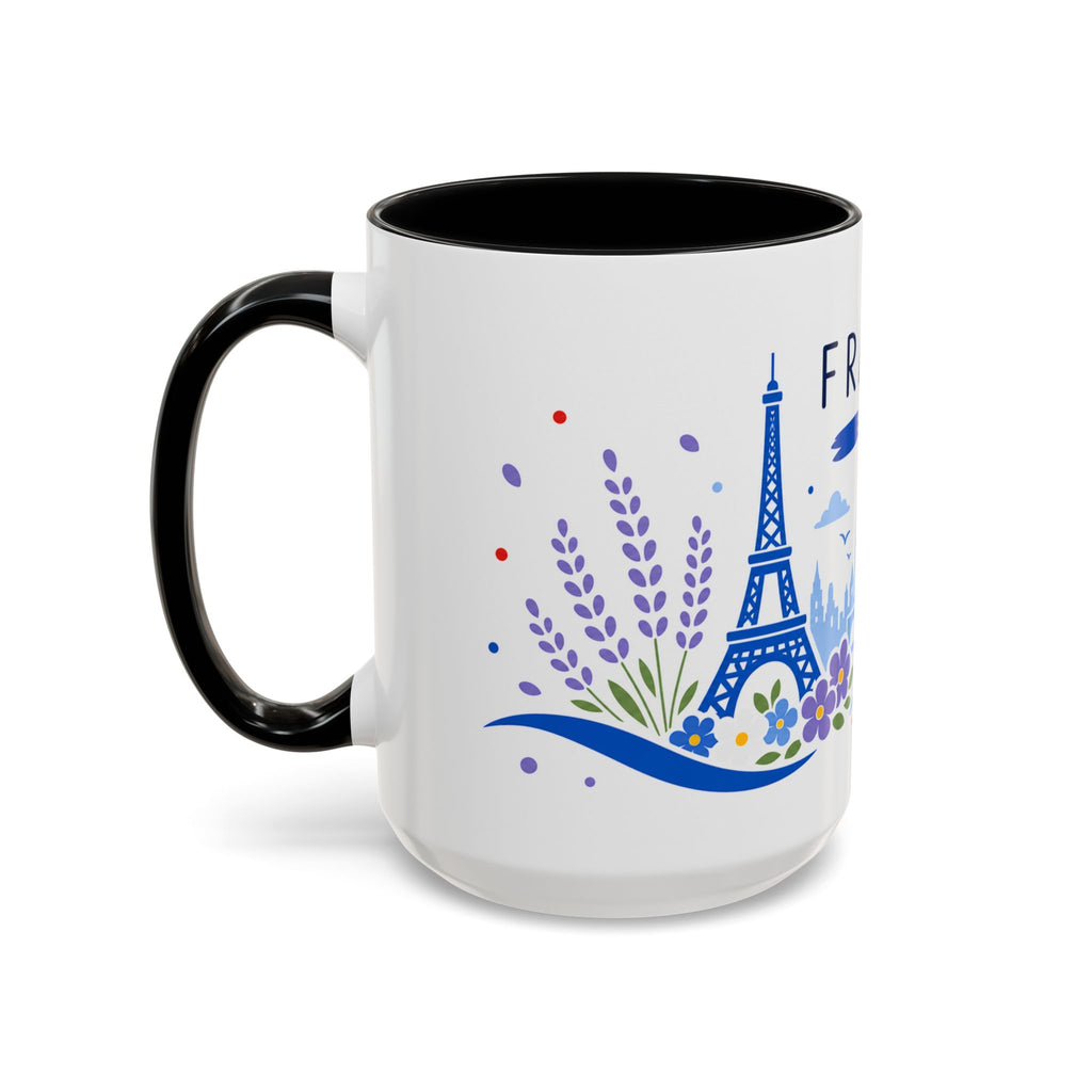 France Coffee Mug | Travel Souvenir Accent Mug | Country Gift Ceramic Cup 11oz 15oz