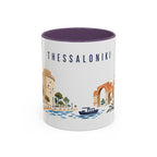 Thessaloniki Coffee Mug | Greece Travel Souvenir | Porcelain Decal City Gift | 11oz 15oz Accent Mug