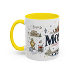 Moscow Coffee Mug | Russia Souvenir Travel Gift | Accent Color Ceramic 11oz 15oz