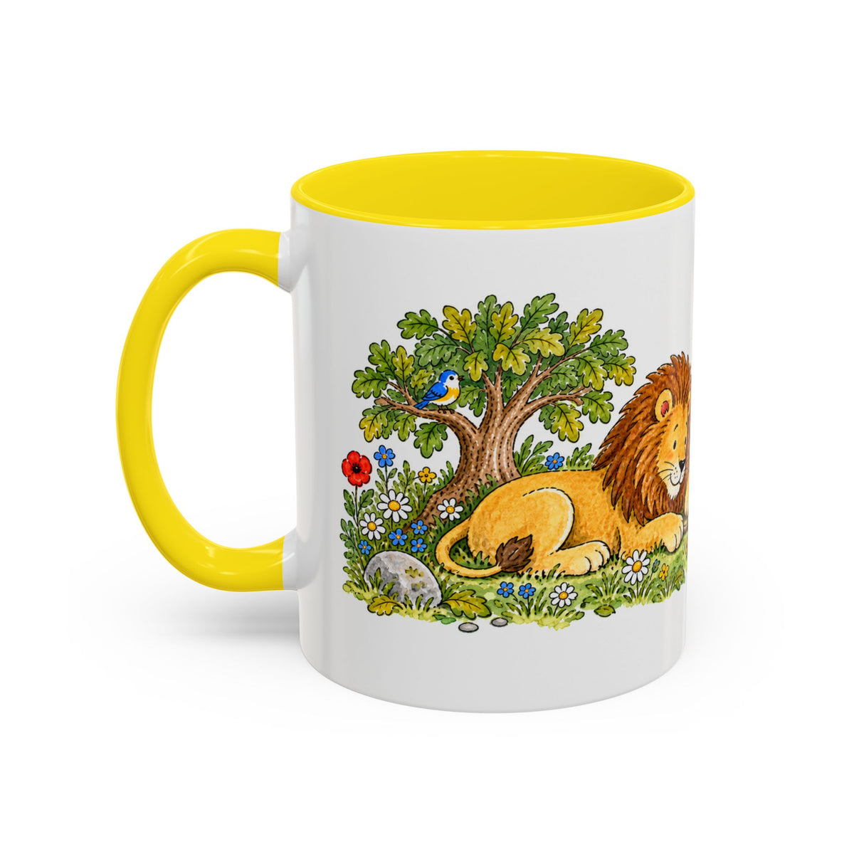 The Lion and the Mouse Mug | Storybook Fairy Tale Accent Coffee Mug | EveryLegend