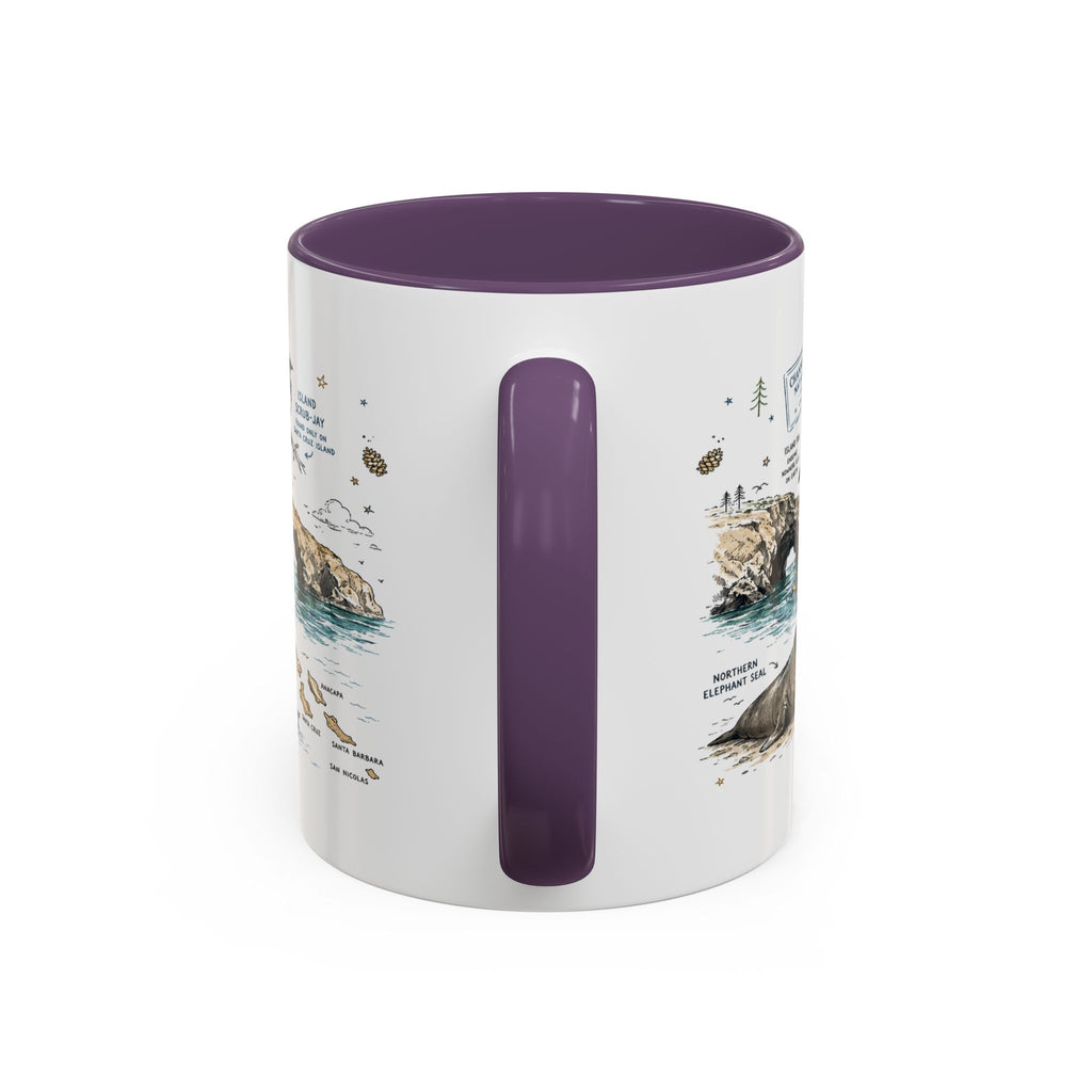 Channel Islands National Park Coffee Mug | California Island Wildlife Marine Gift | Accent Color Ceramic 11oz 15oz