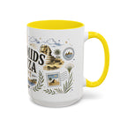 Pyramids of Giza Coffee Mug | Travel Destination Souvenir Gift | Accent Color Ceramic 11oz 15oz