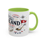 Switzerland Coffee Mug | World Cup Soccer Fan Gift | Accent Color Ceramic 11oz 15oz