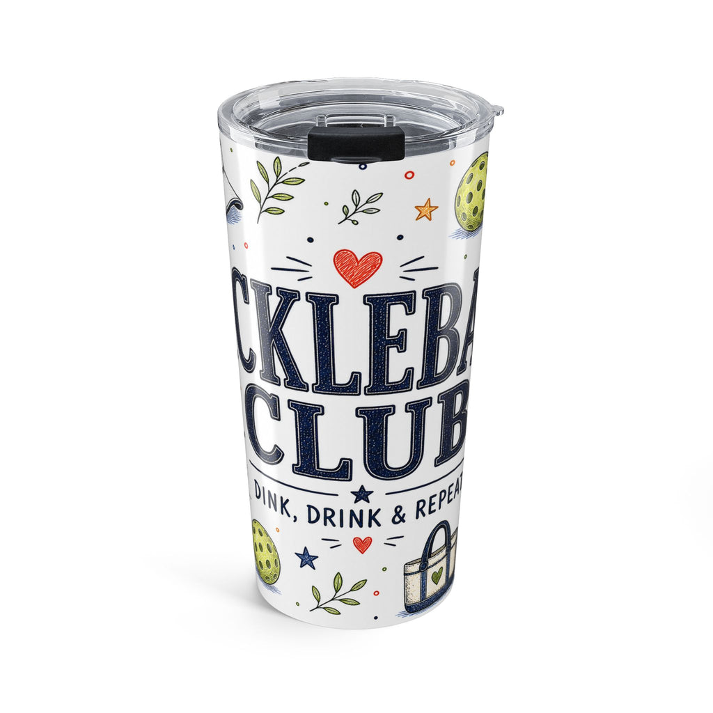 Pickleball Club 20oz Tumbler | Pickleball Player Gift | Insulated Stainless Steel Travel Cup