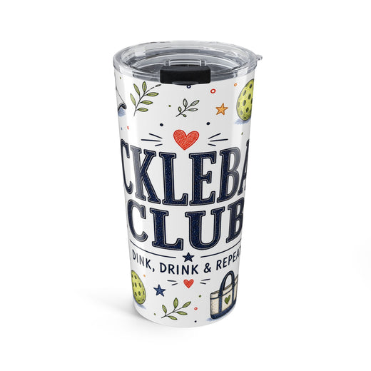 Pickleball Club 20oz Tumbler | Pickleball Player Gift | Insulated Stainless Steel Travel Cup