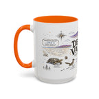 Death Valley National Park Coffee Mug | California Desert Hiking Camping Gift | Accent Color Ceramic 11oz 15oz