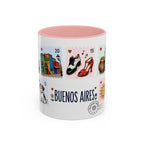 Buenos Aires Coffee Mug | Postage Stamp Collage Mug | Travel Souvenir Accent Cup 11oz 15oz