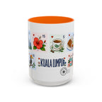 Kuala Lumpur Coffee Mug | Postage Stamp Collage Mug | Travel Souvenir Accent Cup 11oz 15oz