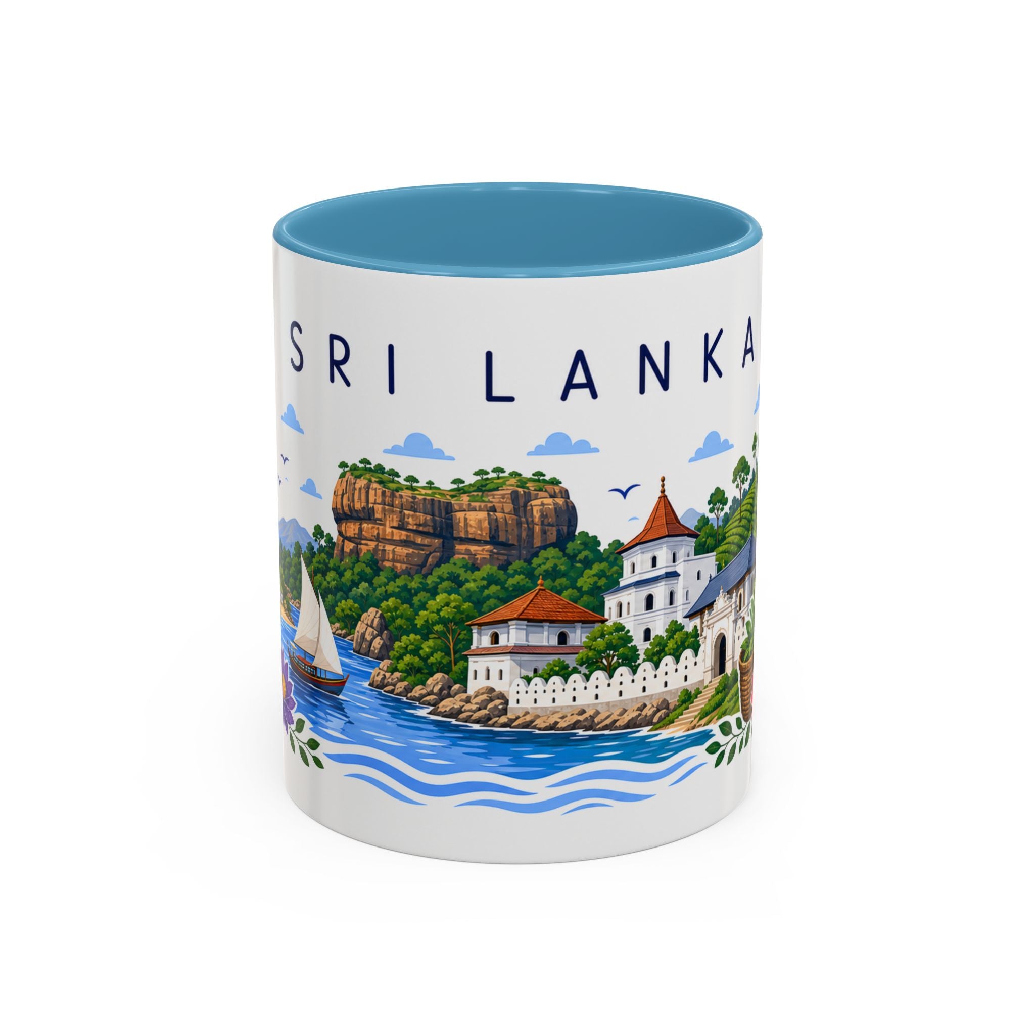 Sri Lanka Coffee Mug | Travel Souvenir Accent Mug | Place Gift Ceramic Cup 11oz 15oz