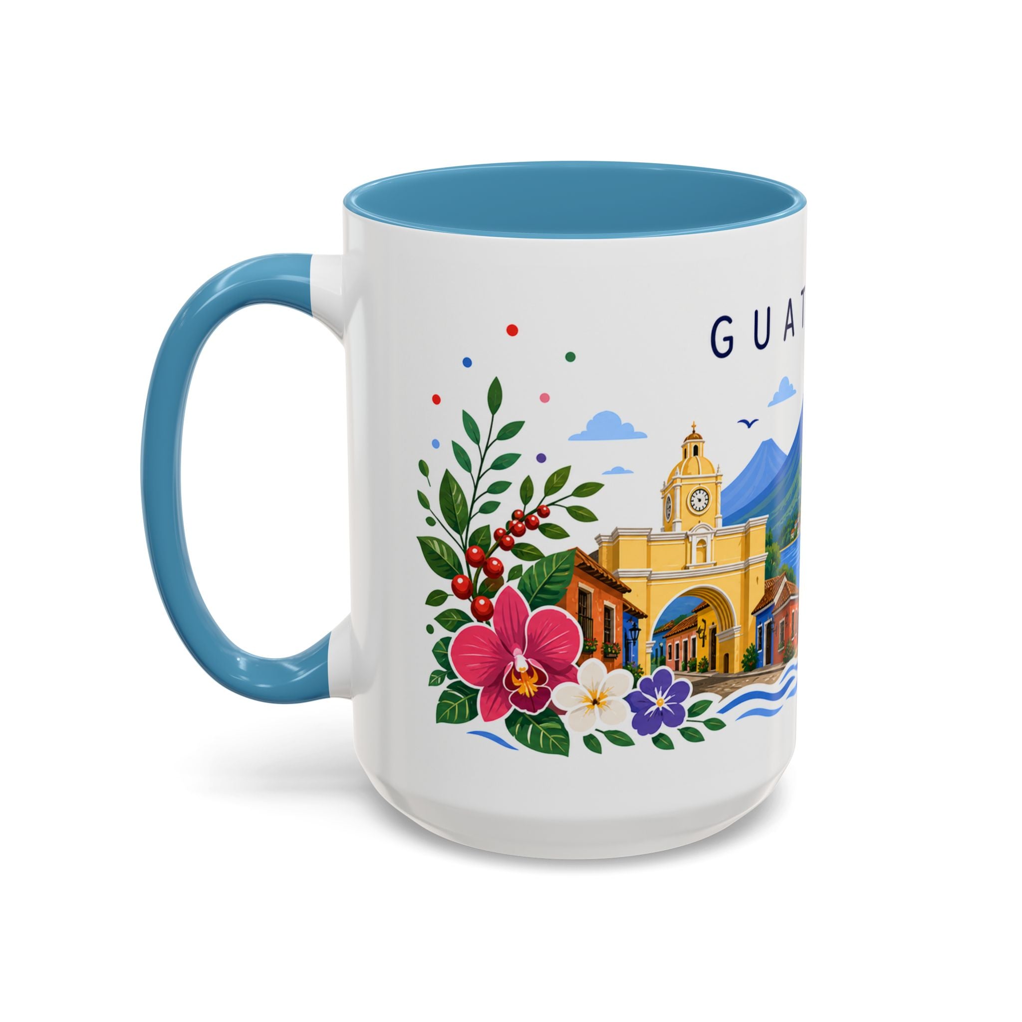 Guatemala Coffee Mug | Travel Souvenir Accent Mug | Place Gift Ceramic Cup 11oz 15oz