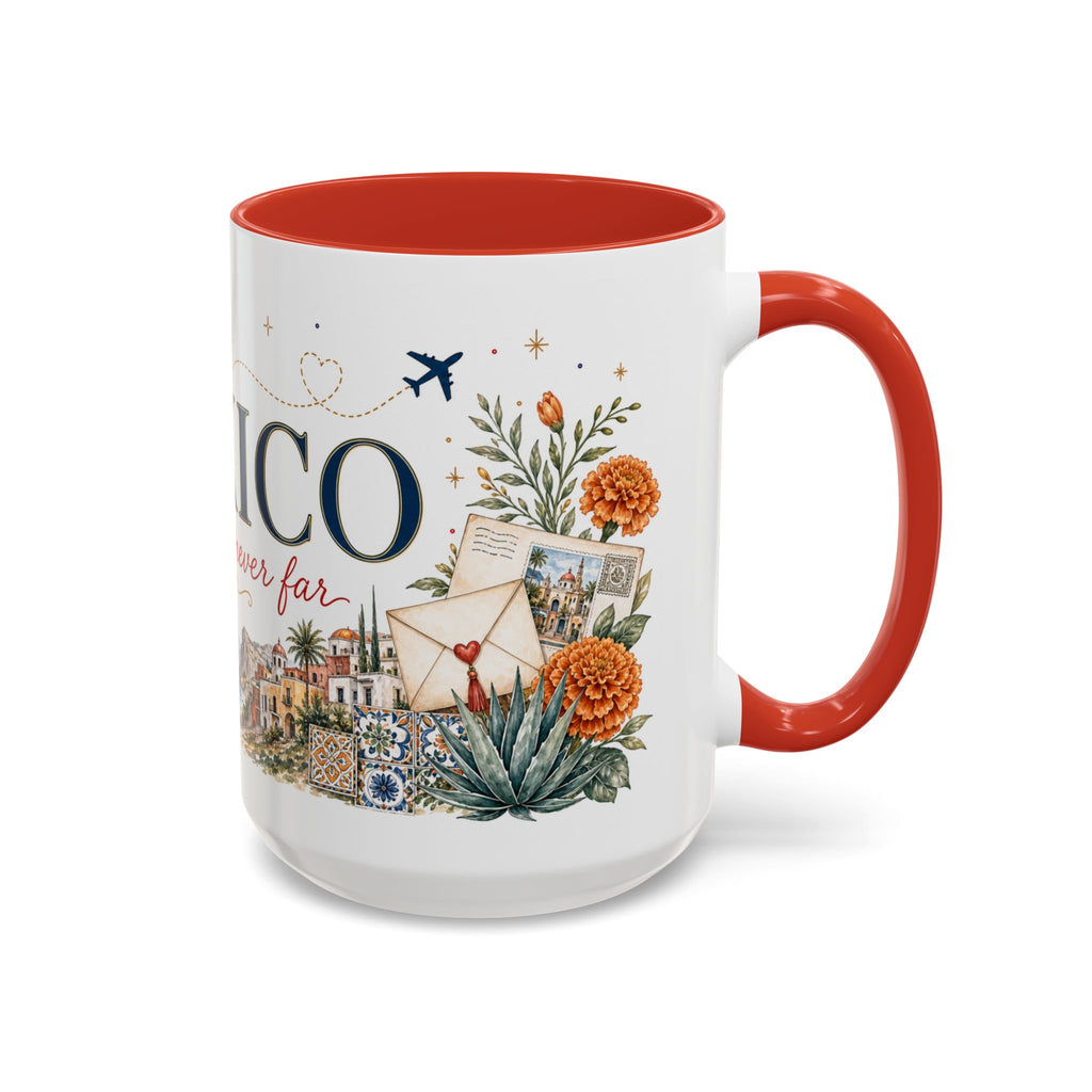 Mexico Home Country Mug | Moving Away Gift | Long Distance Friendship | 11 oz 15 oz Accent Mug