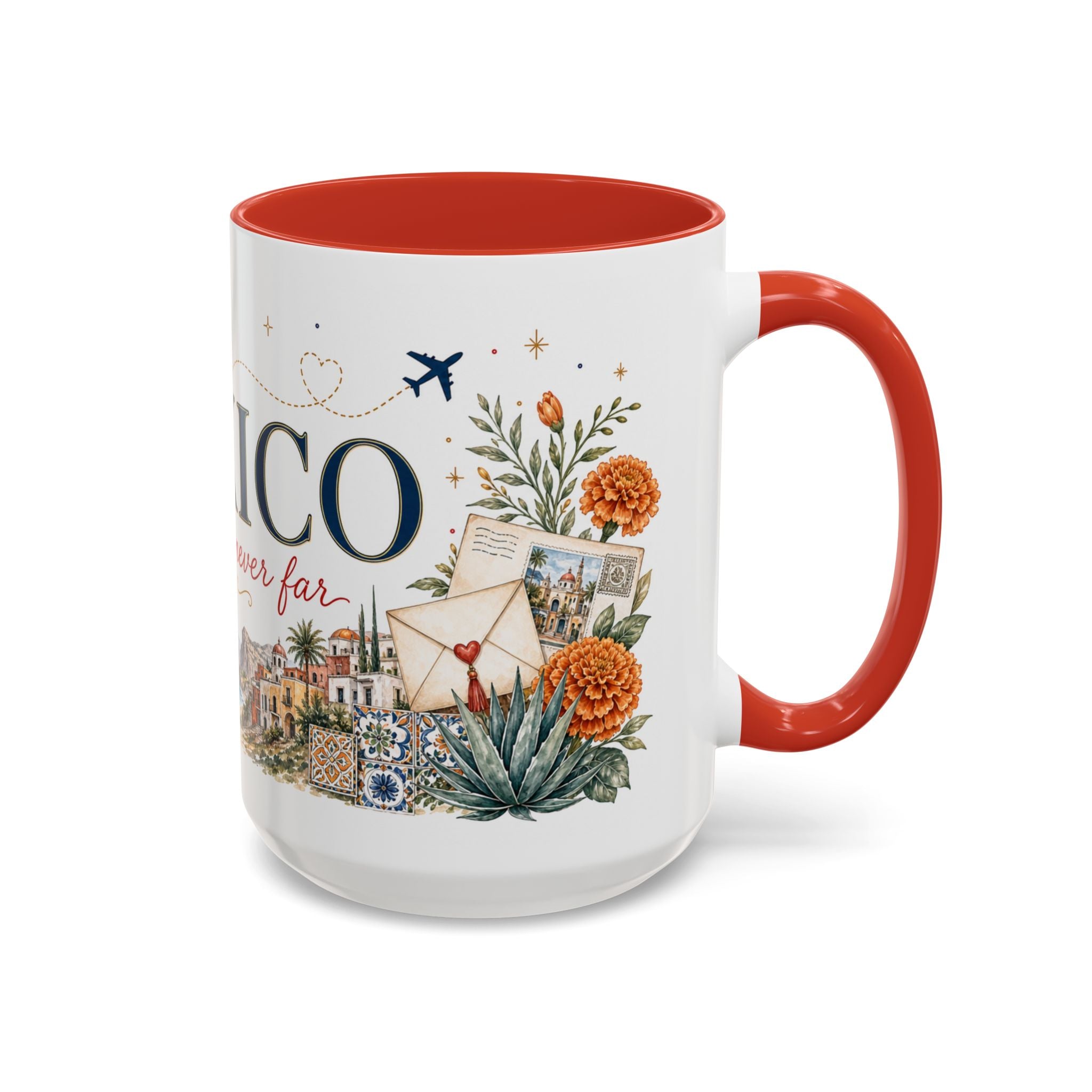 Mexico Home Country Mug | Moving Away Gift | Long Distance Friendship | 11 oz 15 oz Accent Mug